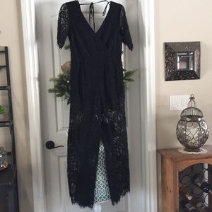 Black lace jumpsuit